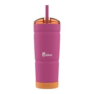 Bubba Envy-S‎ 24oz Insulated Stainless Steel Tumbler w/ Straw Bumper Pink Orange